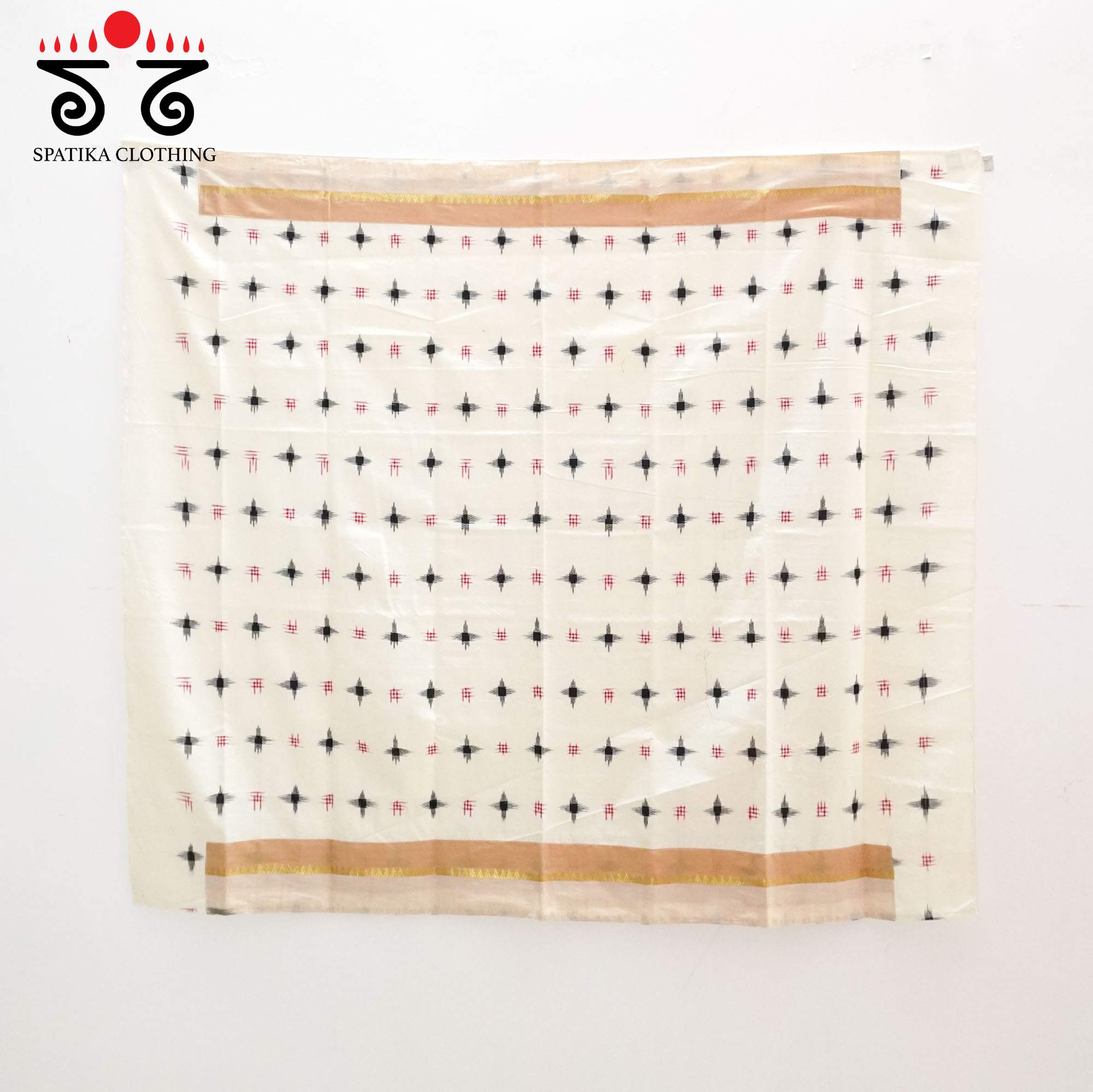 Light Beige Andhra Cotton Saree With Special Blouse