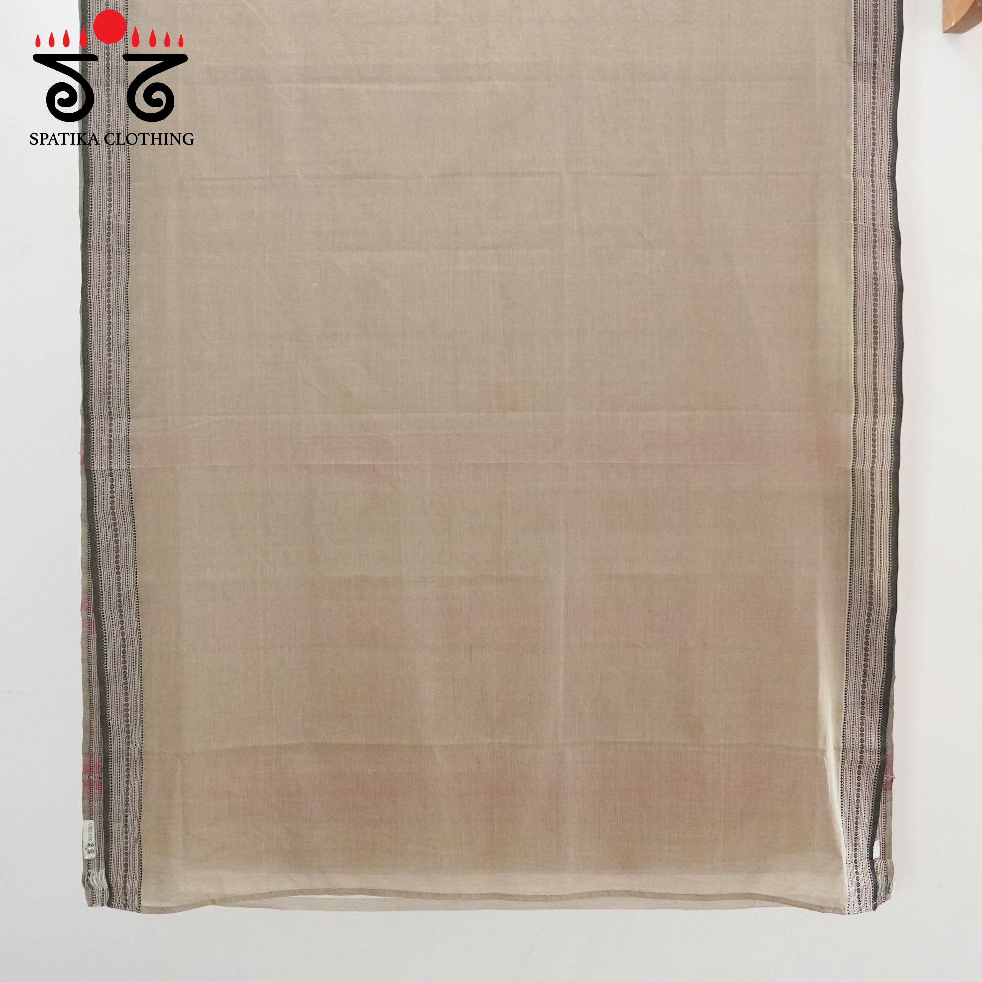 Beige Andhra Handwoven Cotton Saree With Special Blouse