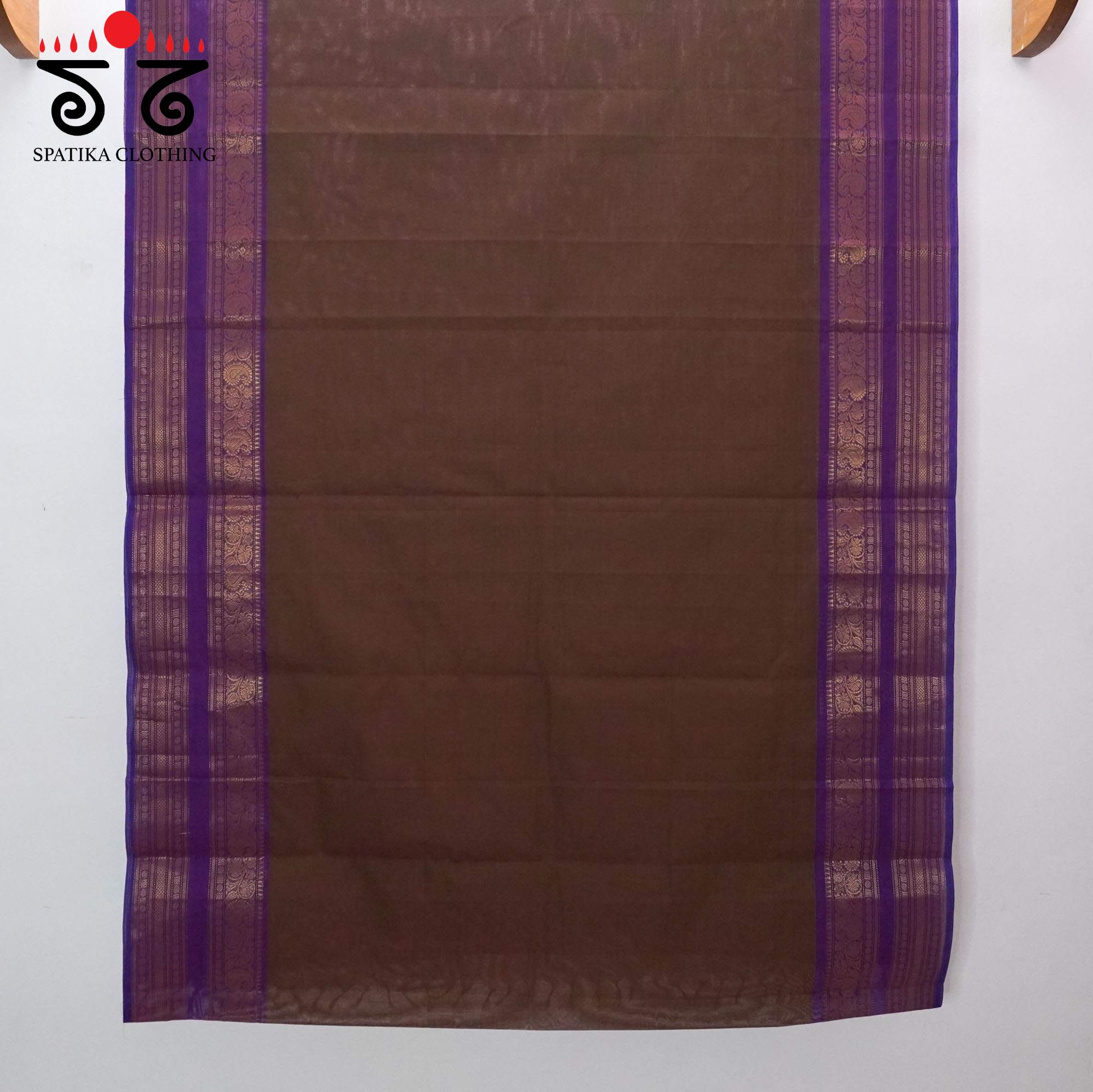 Brown Chettinad Cotton Saree