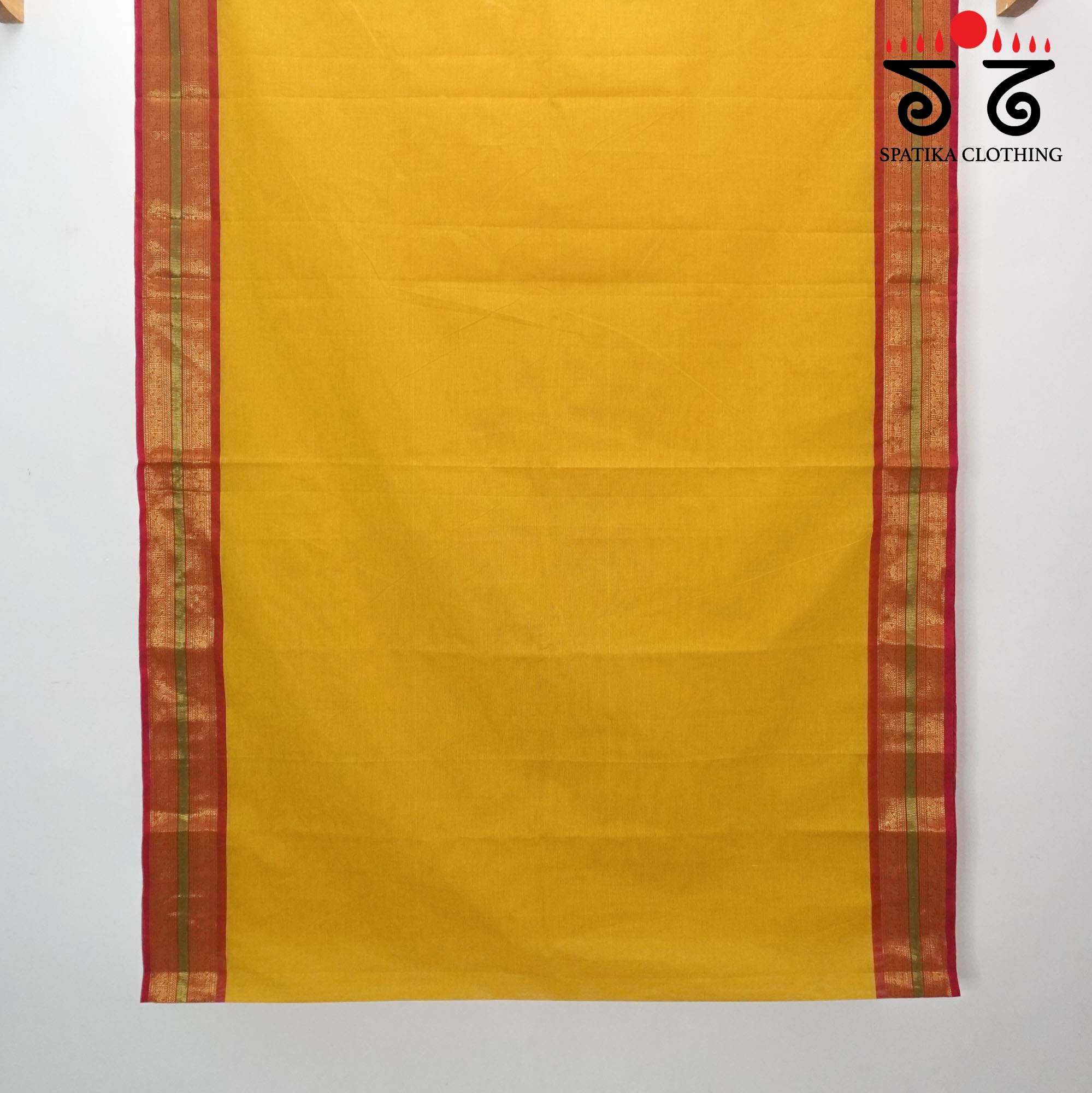 Yellow Chettinad Cotton Saree