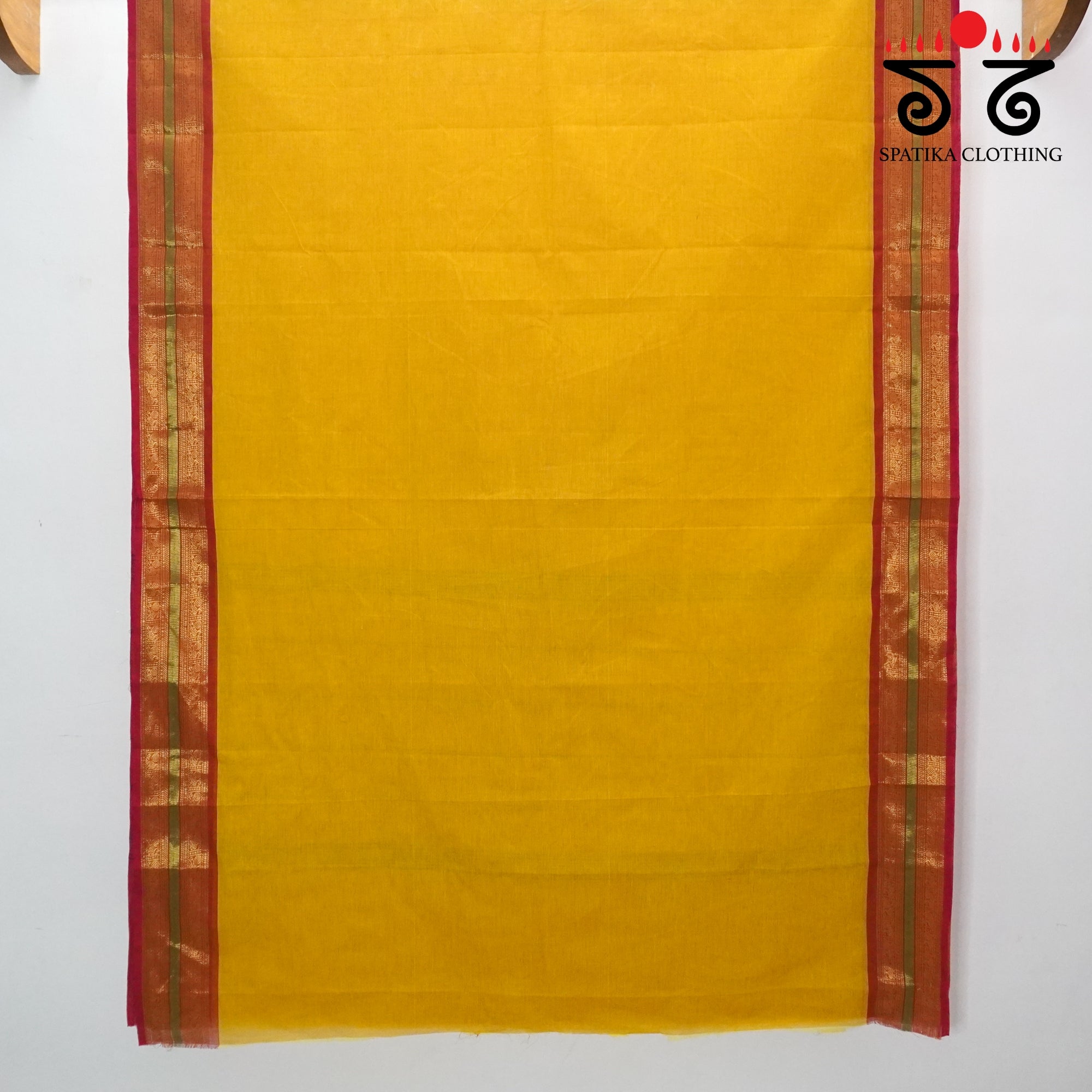 Yellow Chettinad Cotton Saree