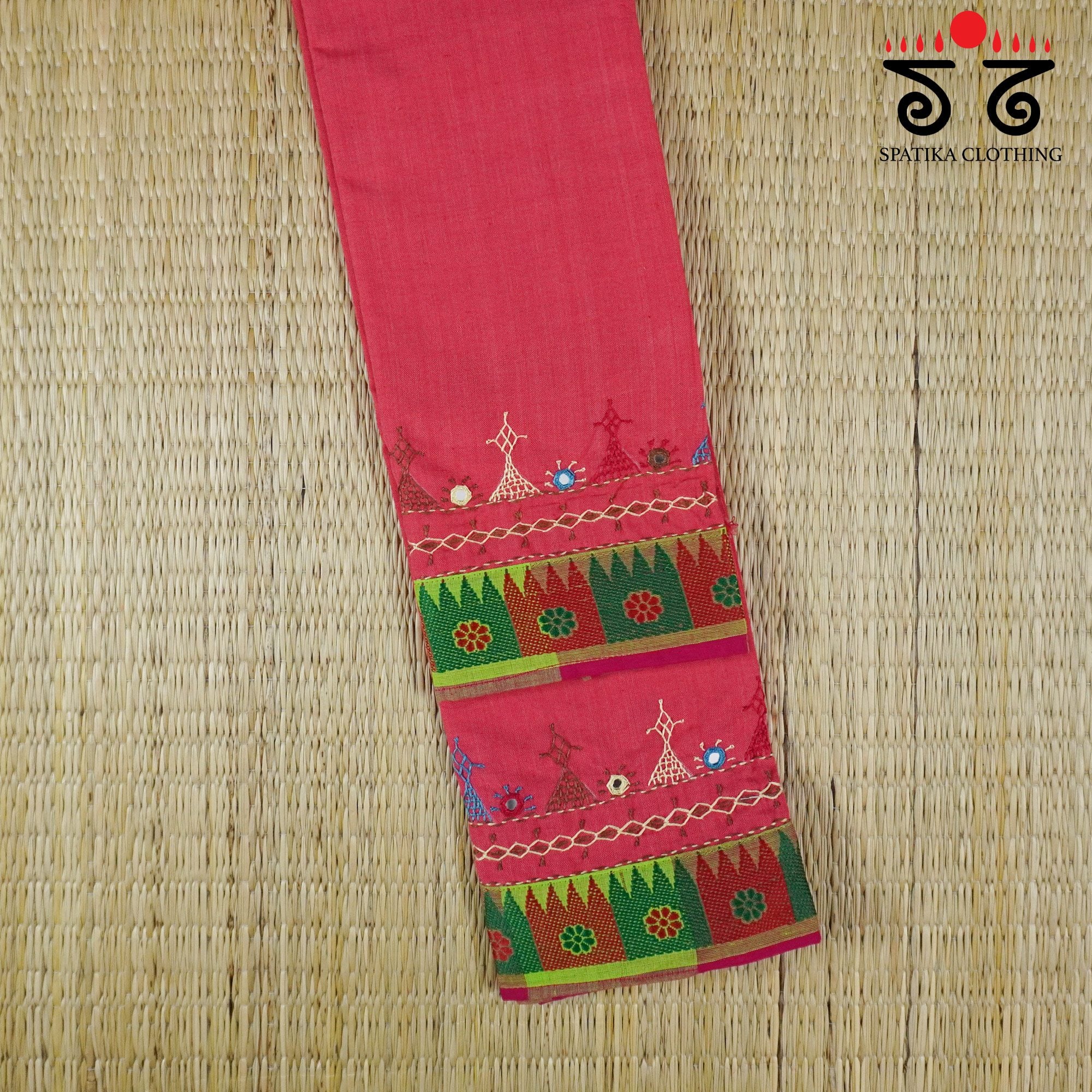 Lambani Hand-embroidered Blouse Fabric