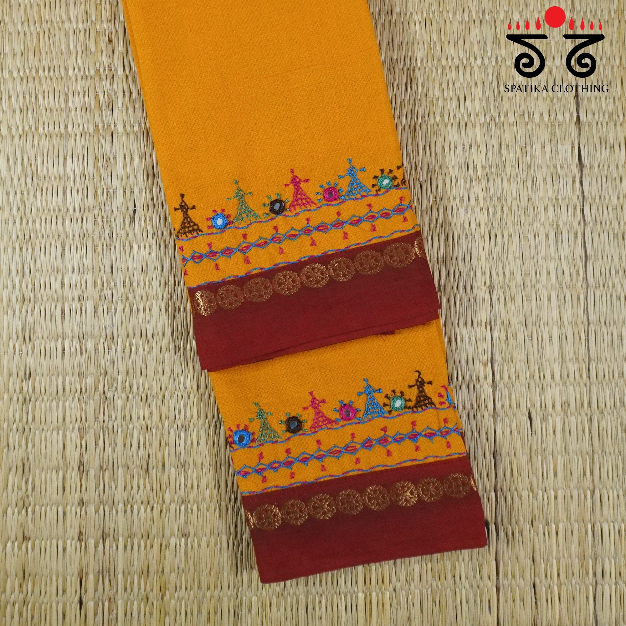 Lambani Hand-embroidered Blouse Fabric