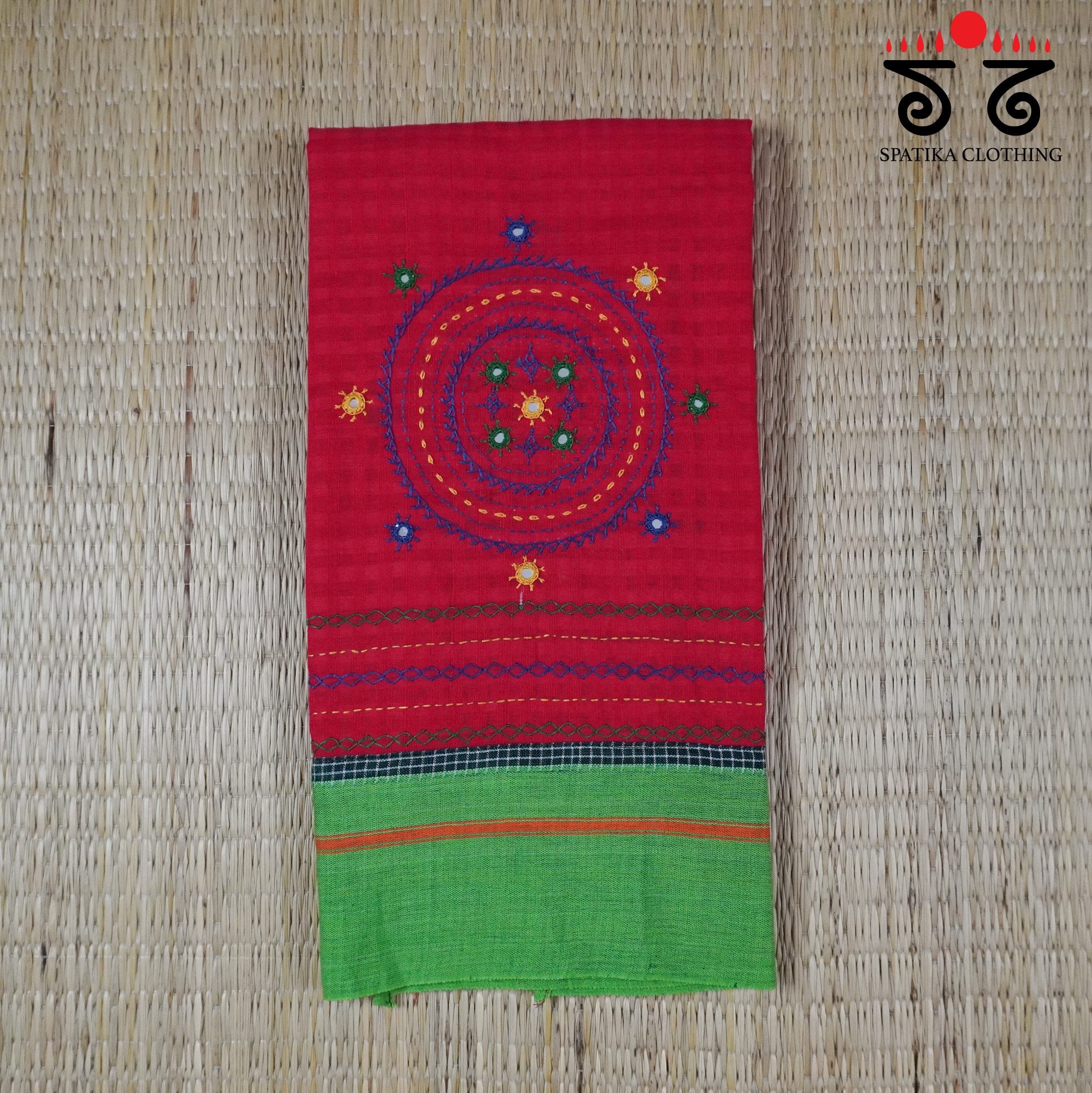 Lambani Hand-embroidered Blouse Fabric