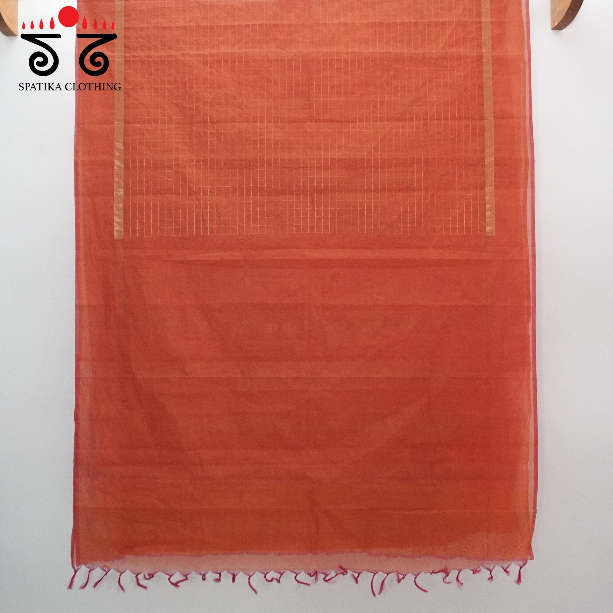 Peach South Cotton Saree