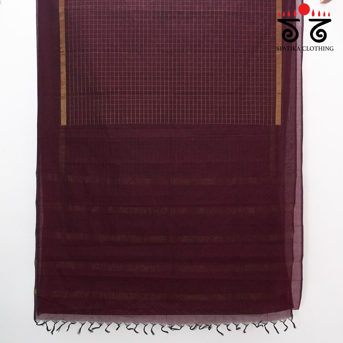 Maroon South Cotton Saree
