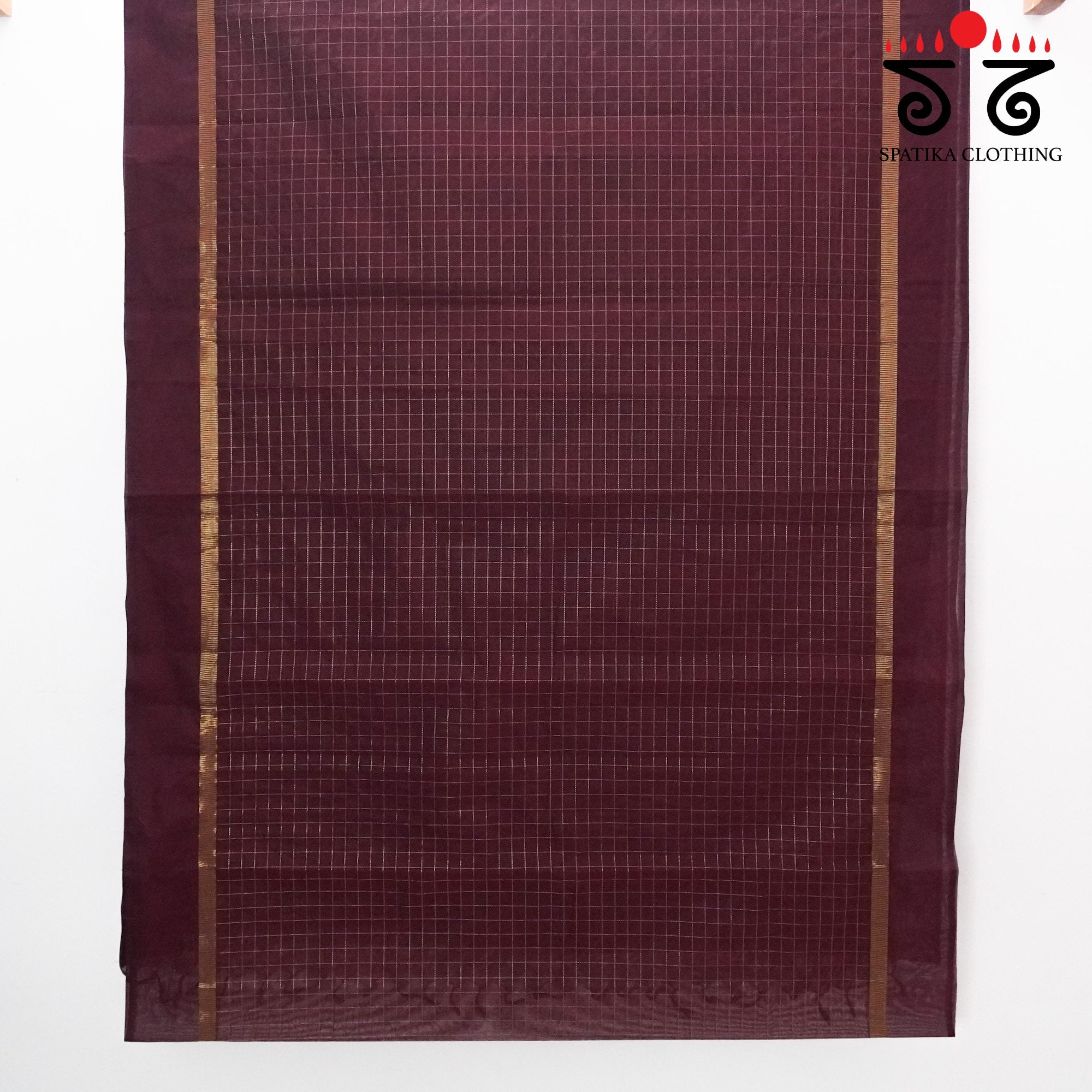 Maroon South Cotton Saree