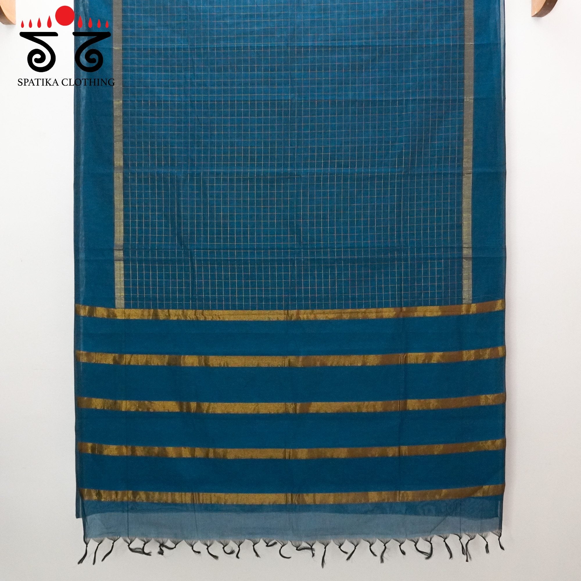 Blue South Cotton Saree