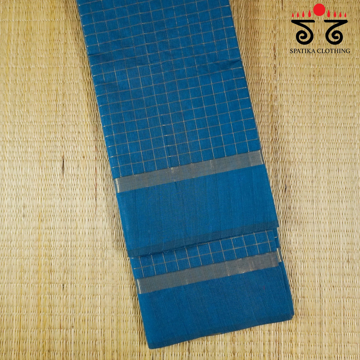 Blue South Cotton Saree