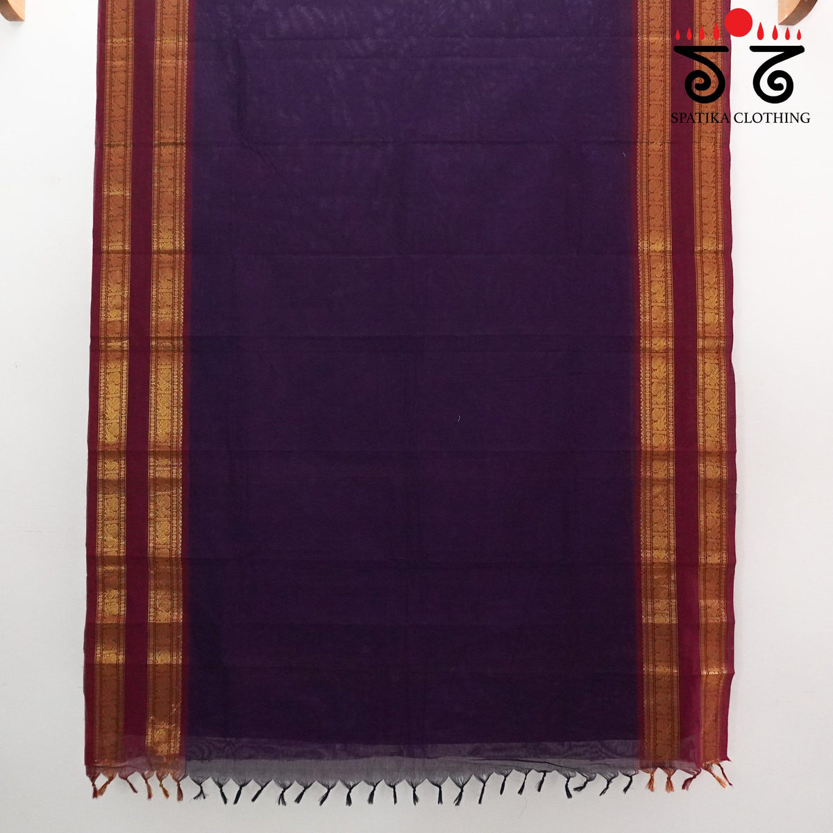 Purple South Cotton Saree