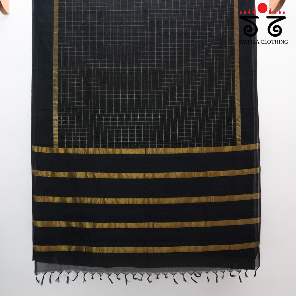 Black South Cotton Saree