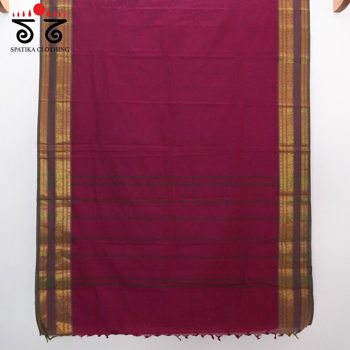 Pink South Cotton Saree