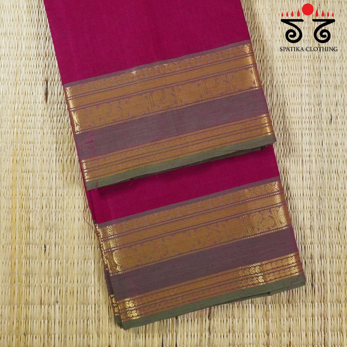 Pink South Cotton Saree