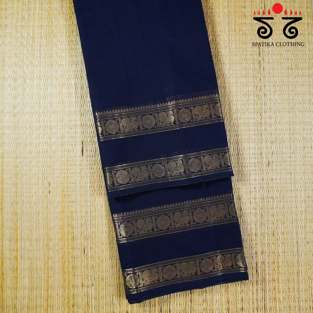 Blue South Cotton Saree