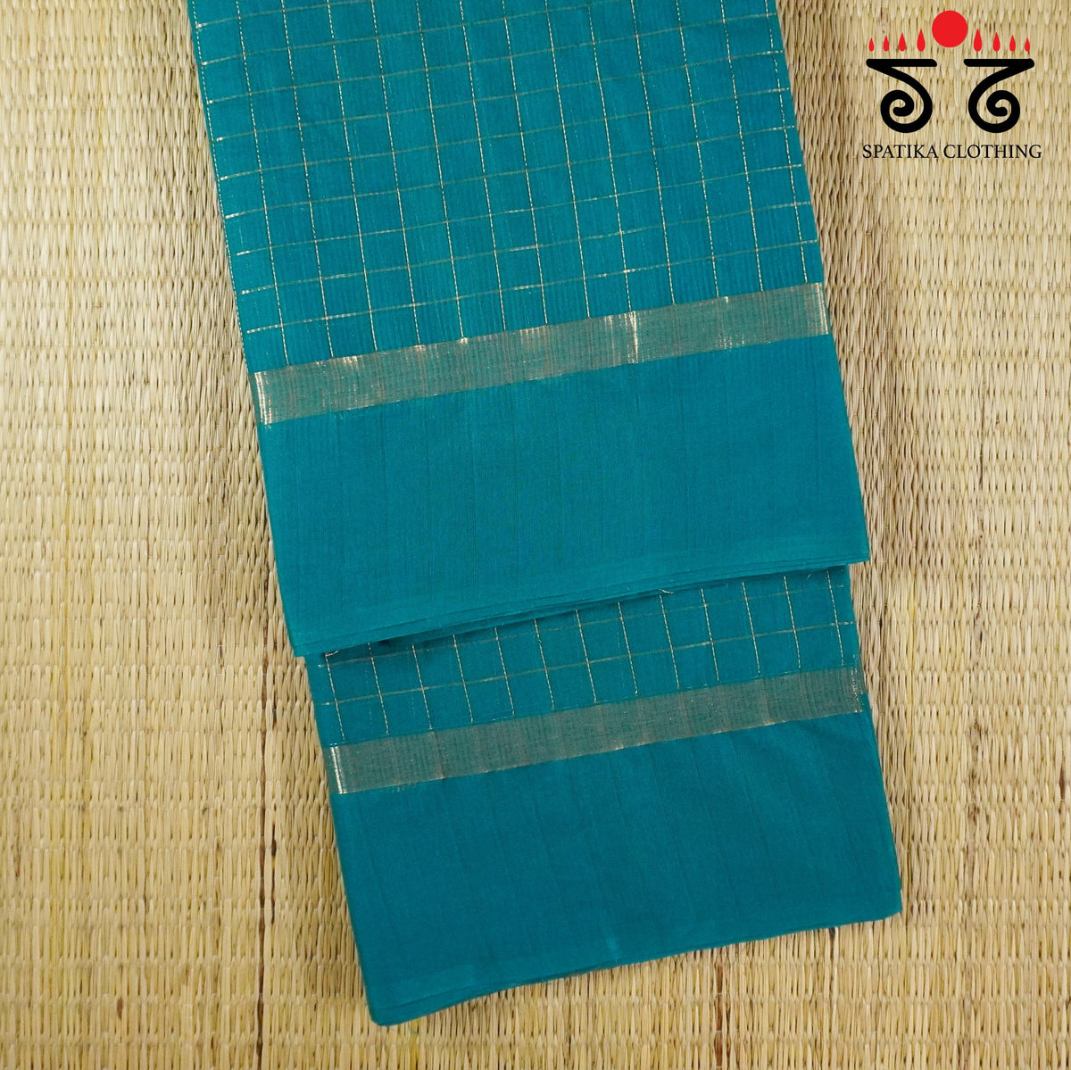 Blue South Cotton Saree