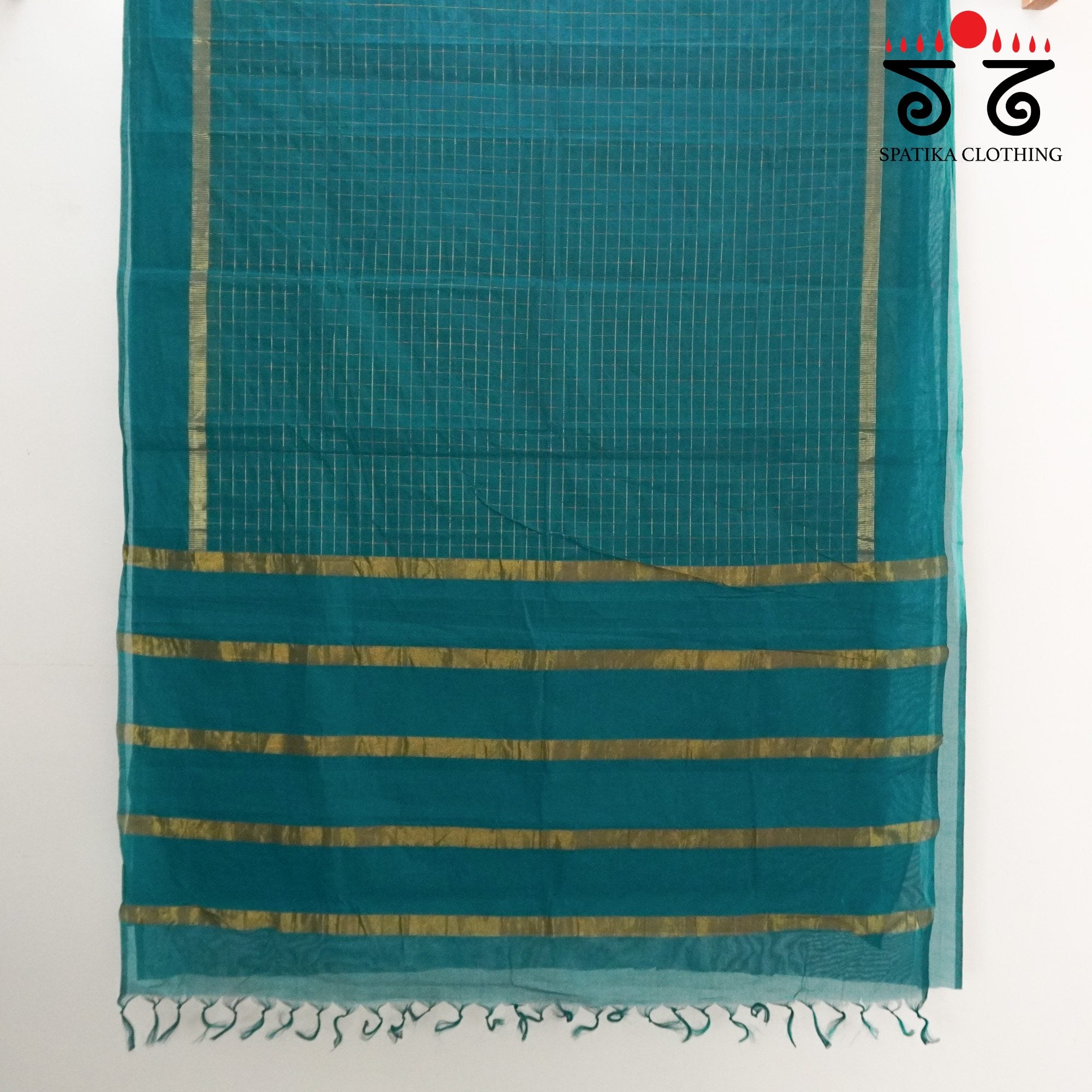 Blue South Cotton Saree