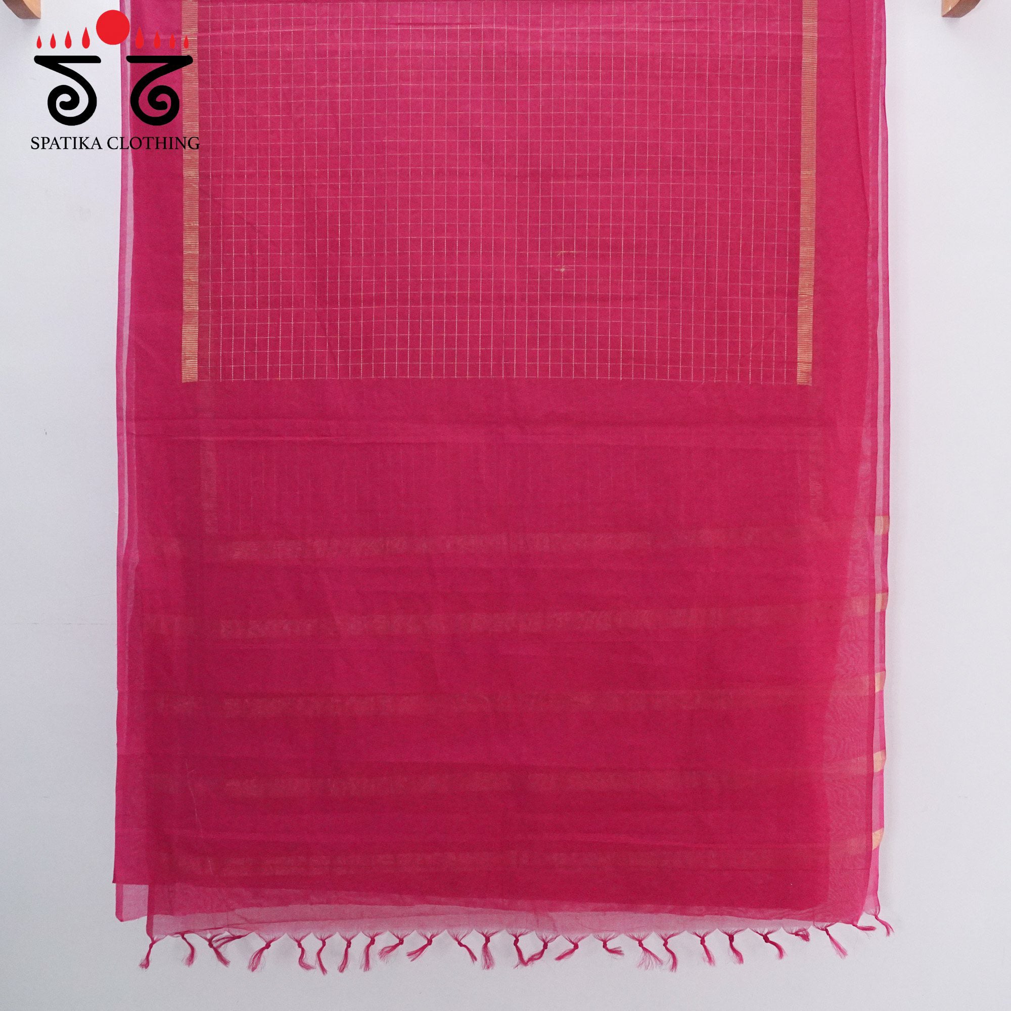 Pink South Cotton Saree