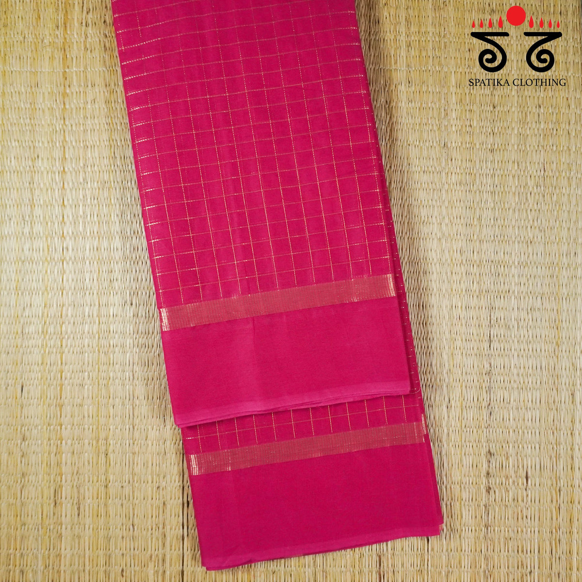 Pink South Cotton Saree