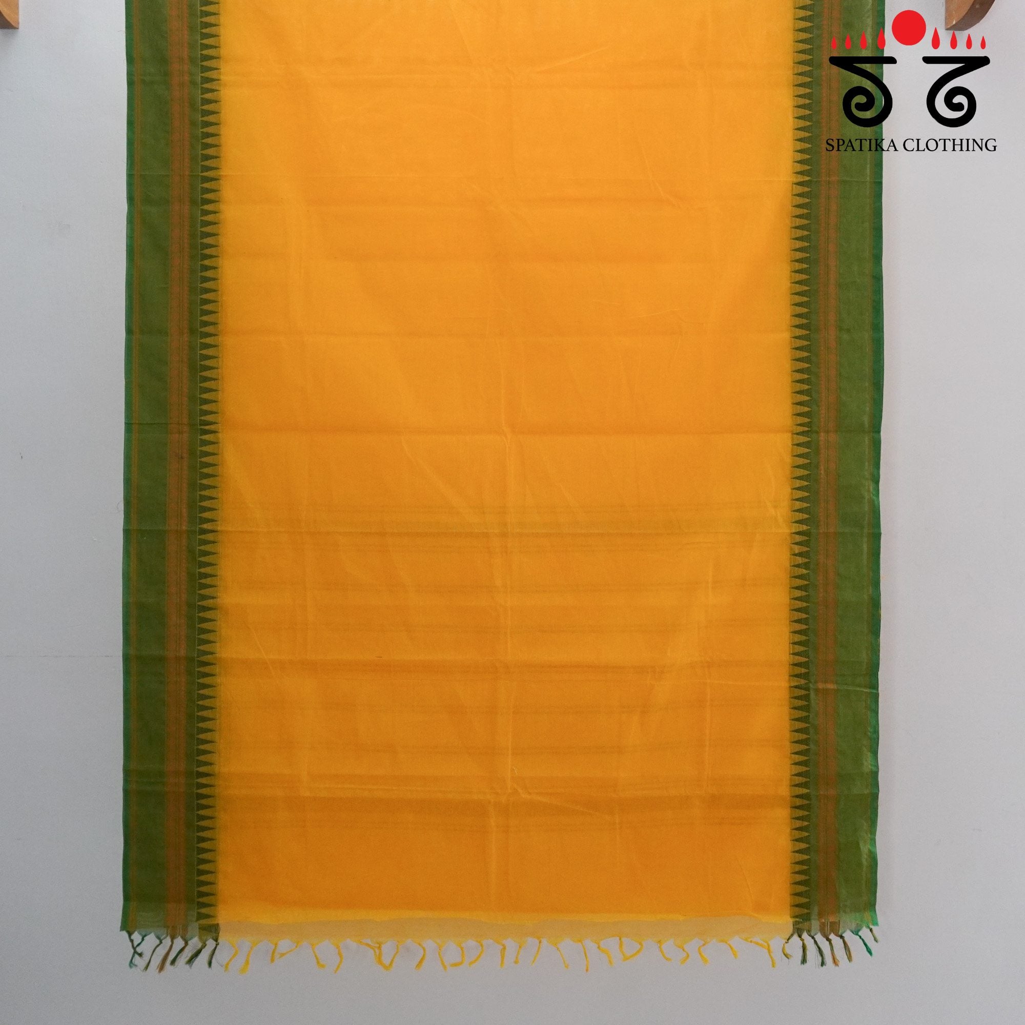 Yellow South Cotton Saree