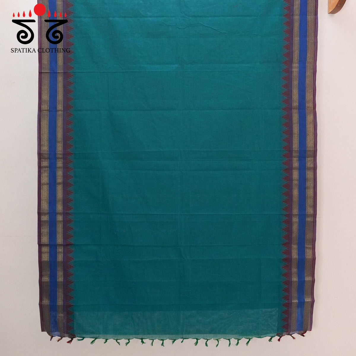 Blue South Cotton Saree
