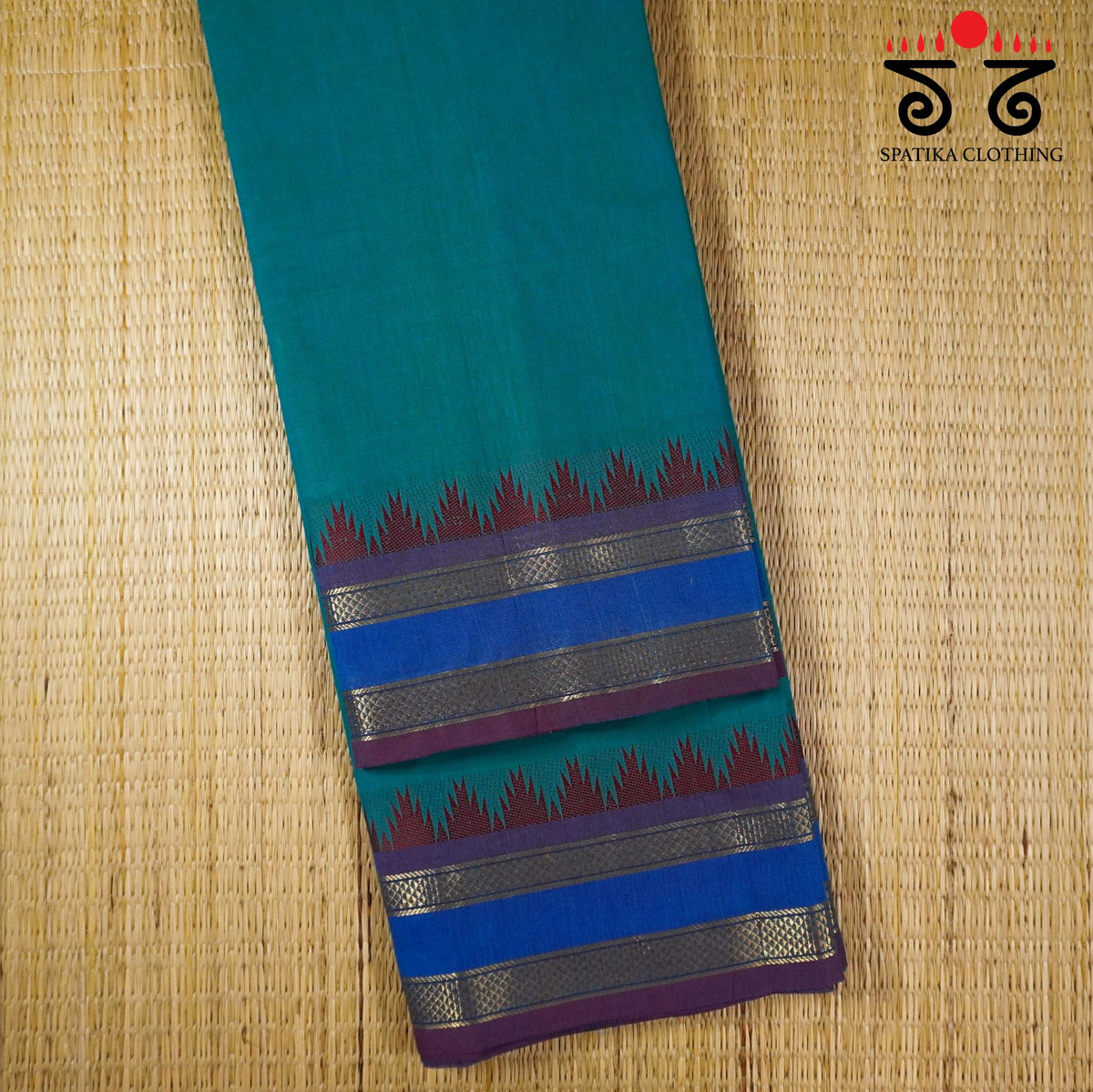 Blue South Cotton Saree