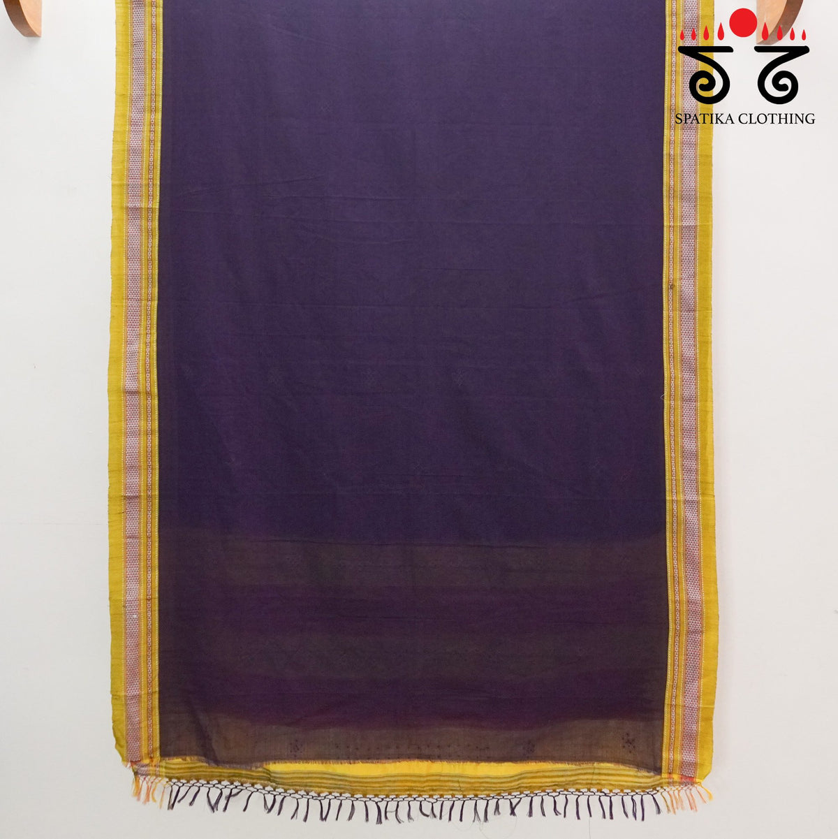 Kolam Embroidery on Ilkal Cotton Saree
