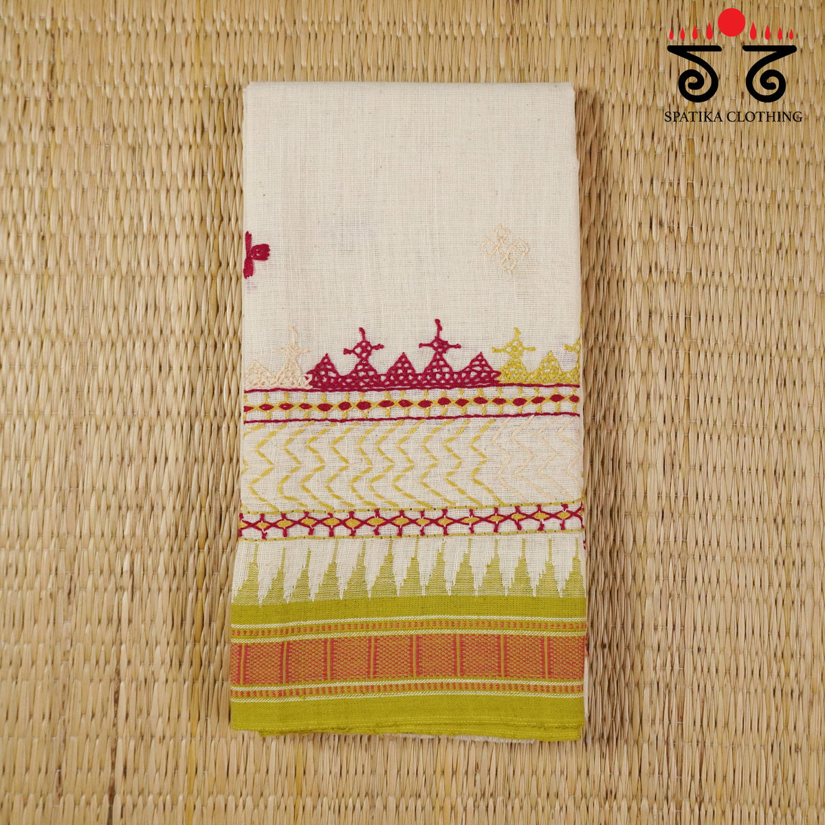 Lambani Hand-embroidered Ponduru Blouse Fabric