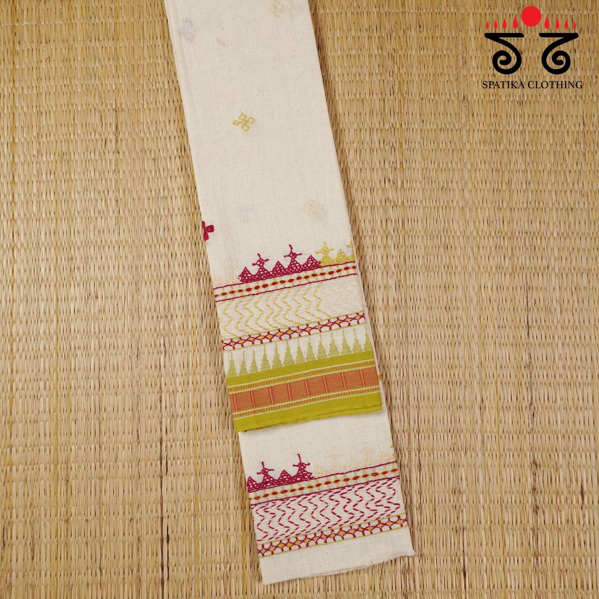 Lambani Hand-embroidered Ponduru Blouse Fabric