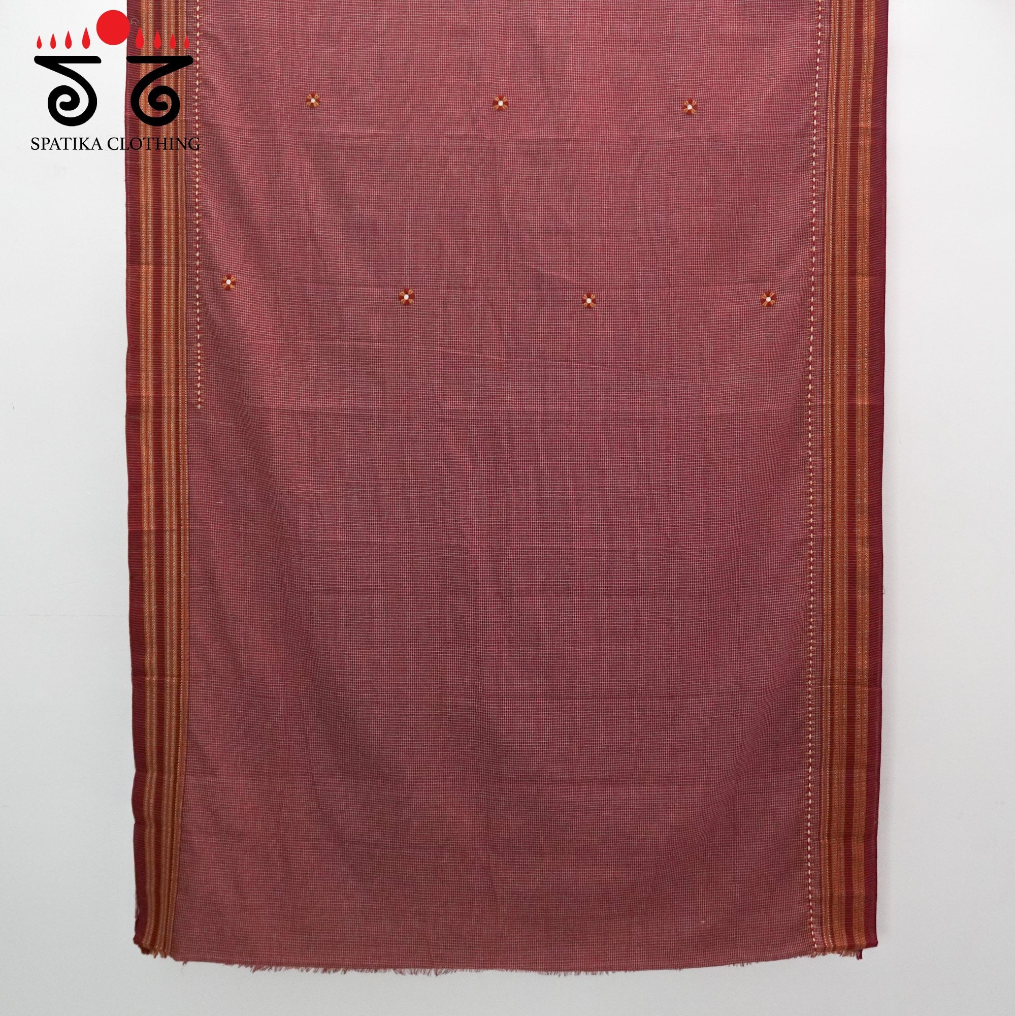 Ilkal Hand Embroidered Cotton Saree