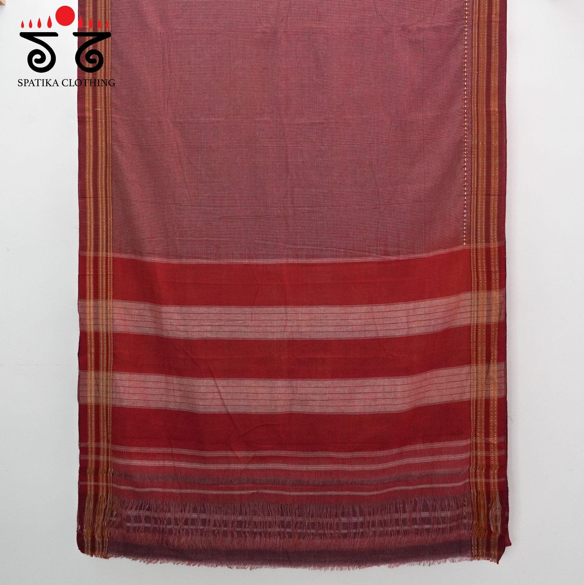 Ilkal Hand Embroidered Cotton Saree