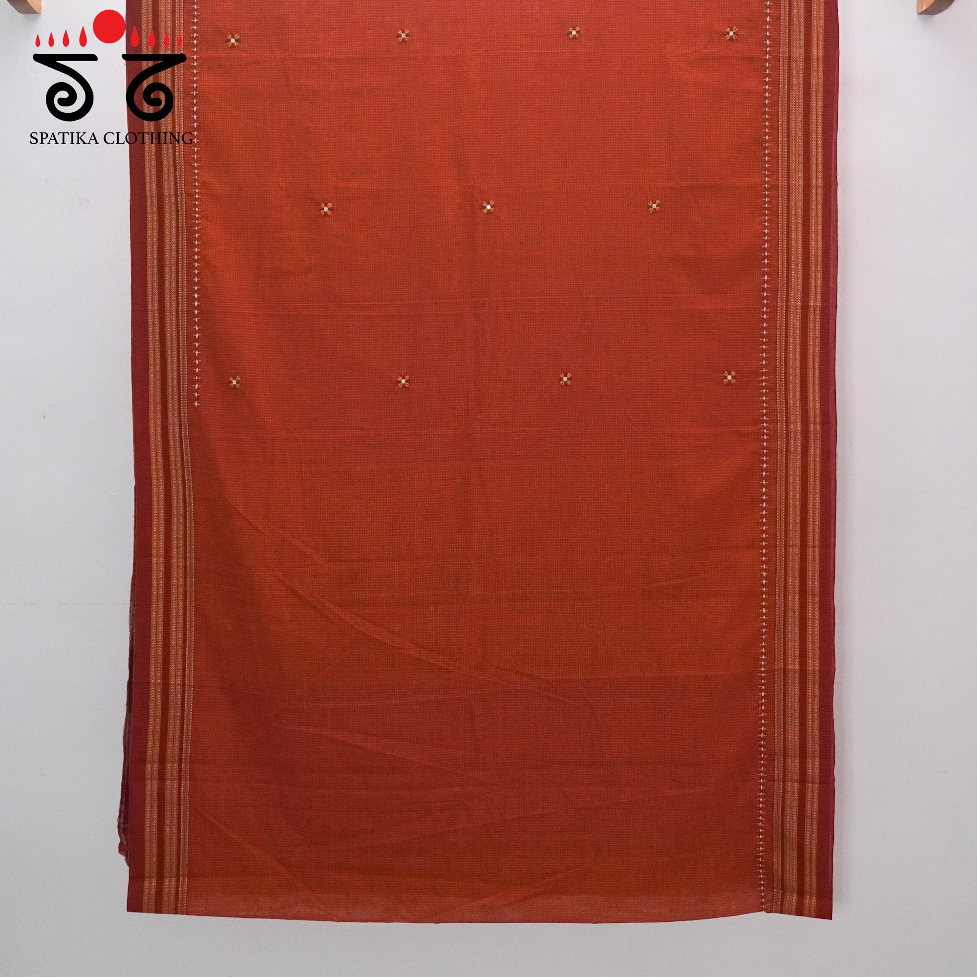 Ilkal Hand Embroidered Cotton Saree