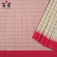 Pink Ponduru Handspun Cotton Saree