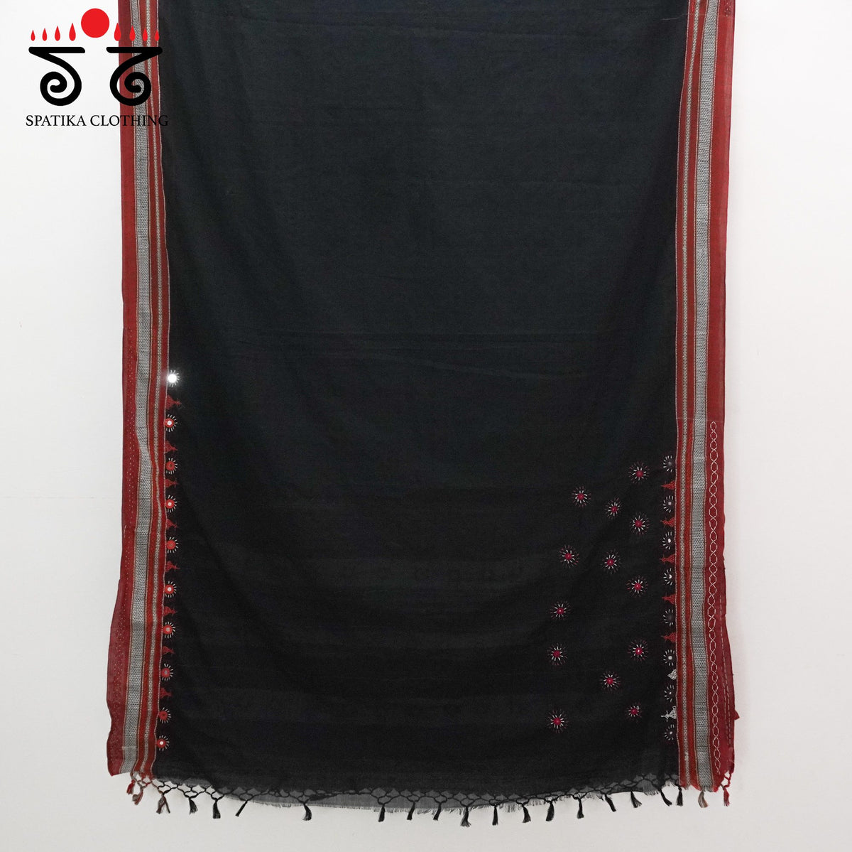 Ilkal Hand Embroidered Cotton Saree