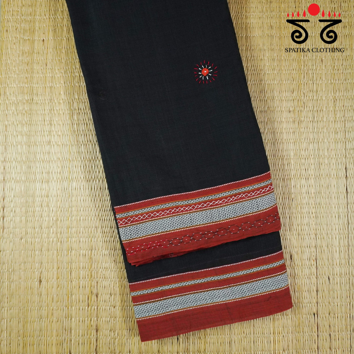 Ilkal Hand Embroidered Cotton Saree