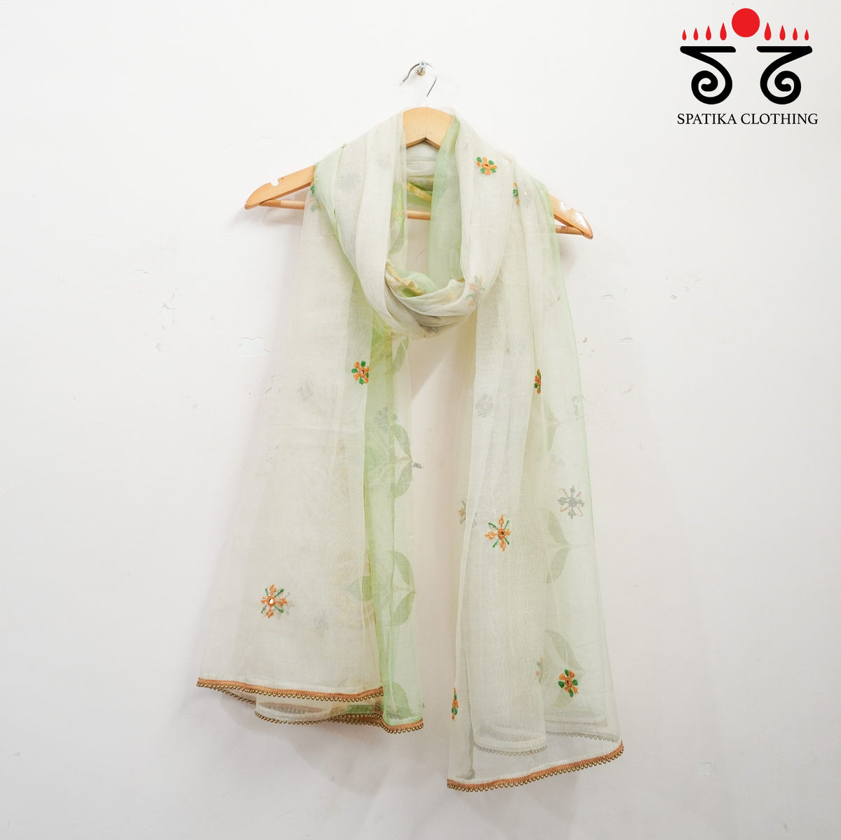 Banarasi Net Hand Embroidered Dupatta