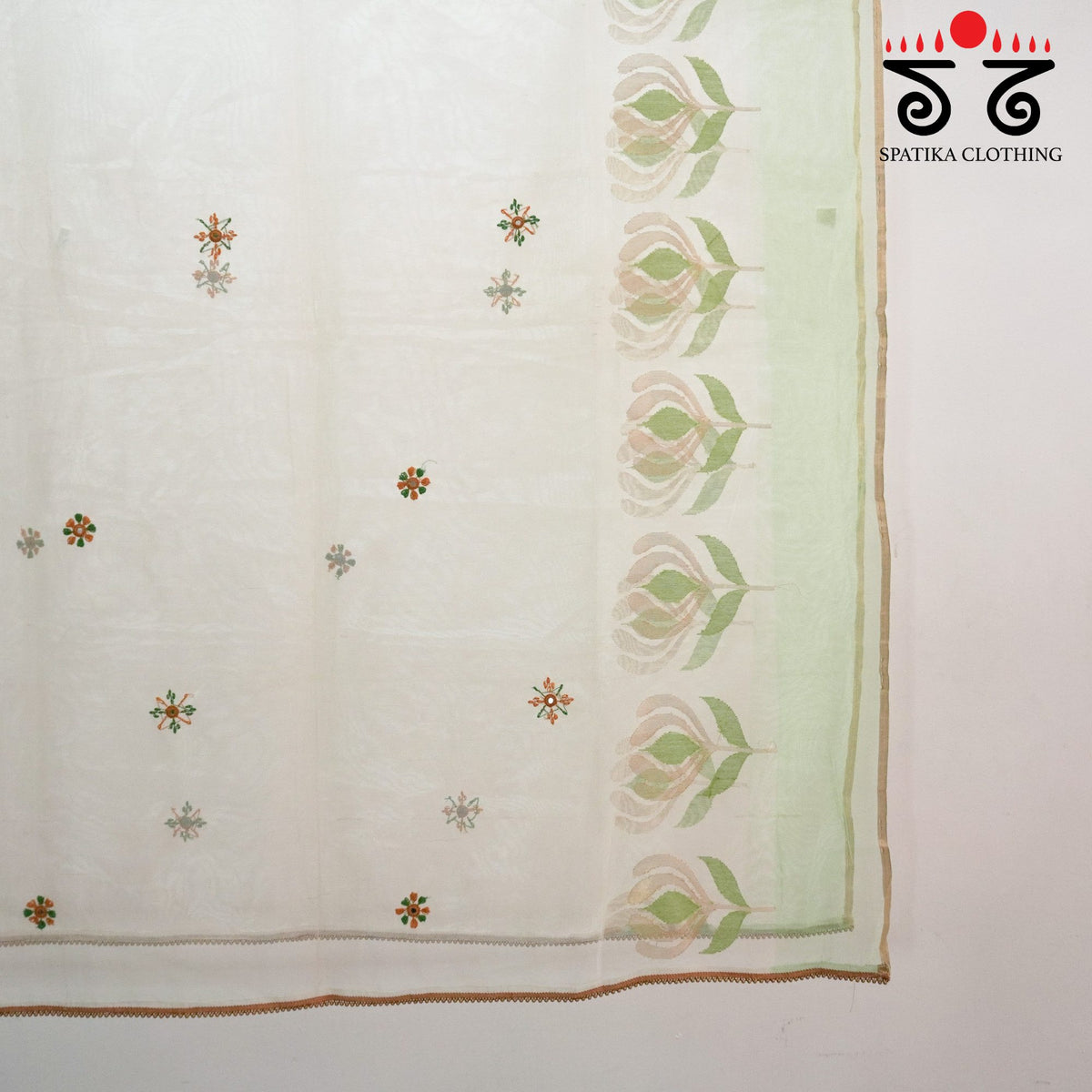 Banarasi Net Hand Embroidered Dupatta