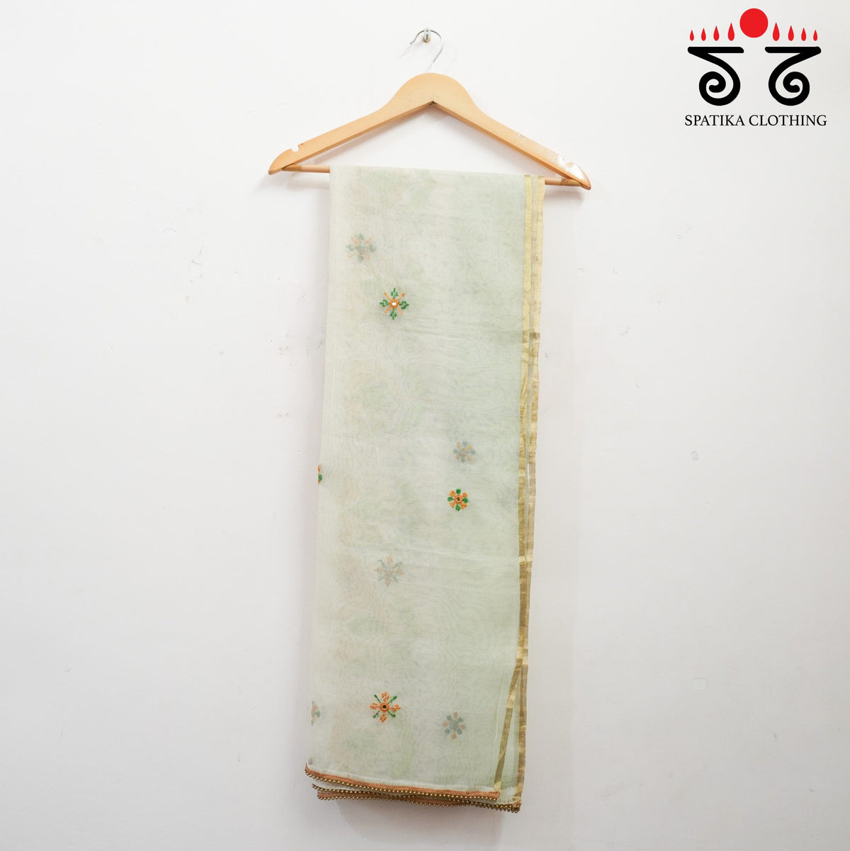Banarasi Net Hand Embroidered Dupatta