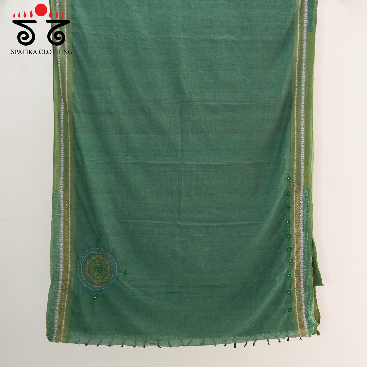 Ilkal Hand Embroidered Cotton Saree