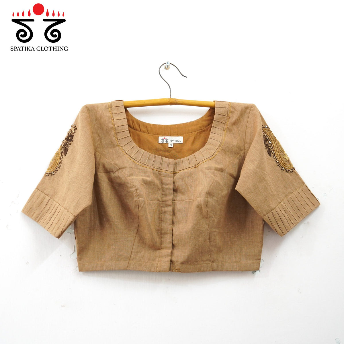 Festive Chikankari Beige Blouse - New!