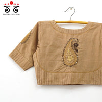 Festive Chikankari Beige Blouse - New!