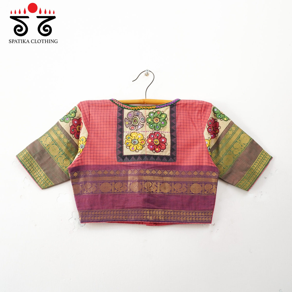 Pink Chettinad - Pen Kalamkari Blouse