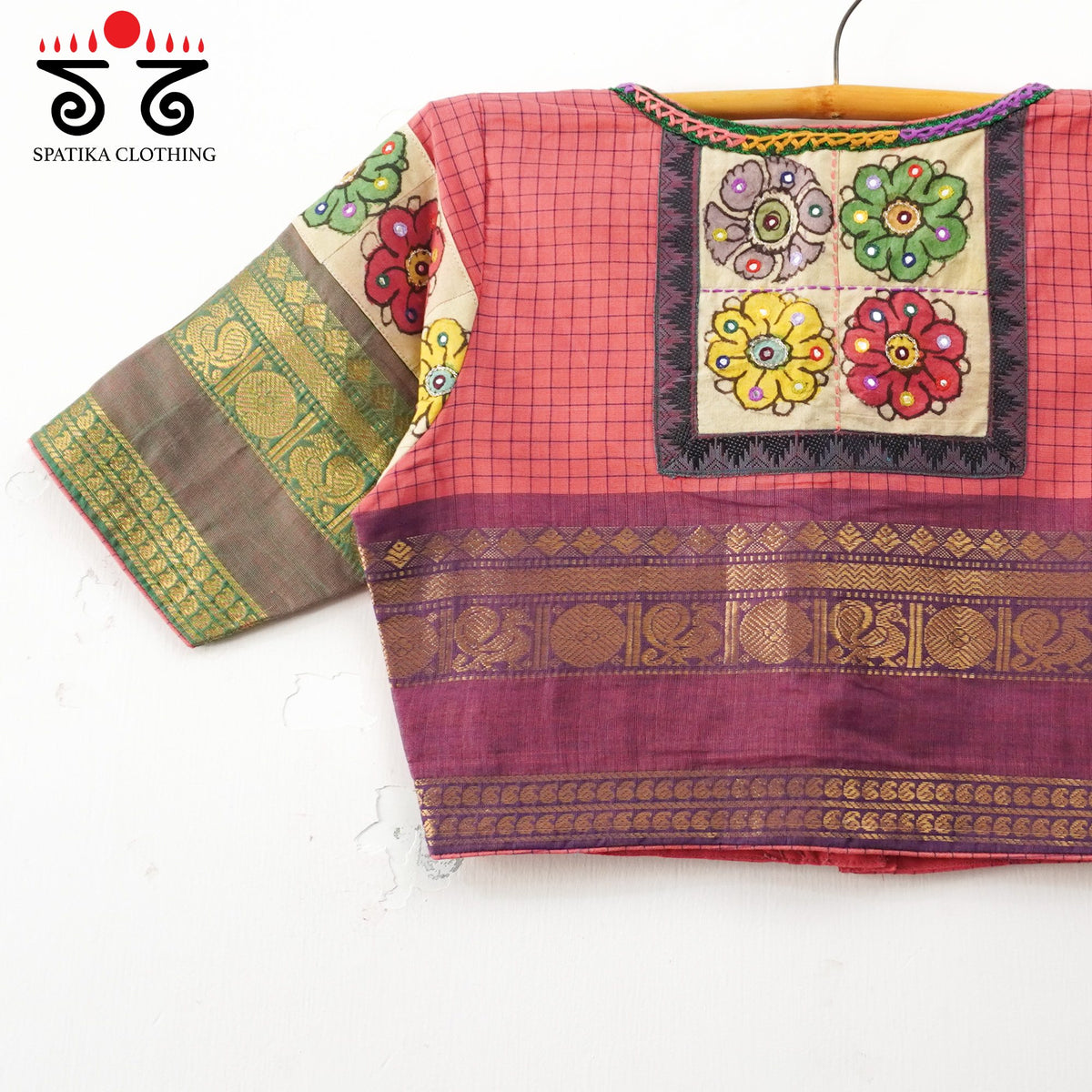 Pink Chettinad - Pen Kalamkari Blouse
