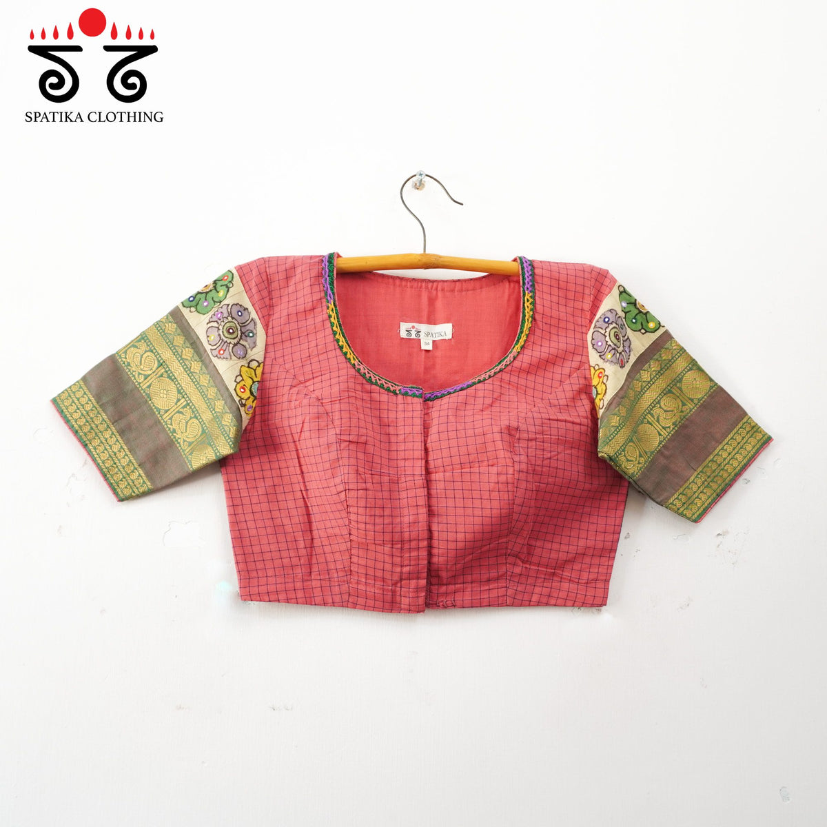 Pink Chettinad - Pen Kalamkari Blouse