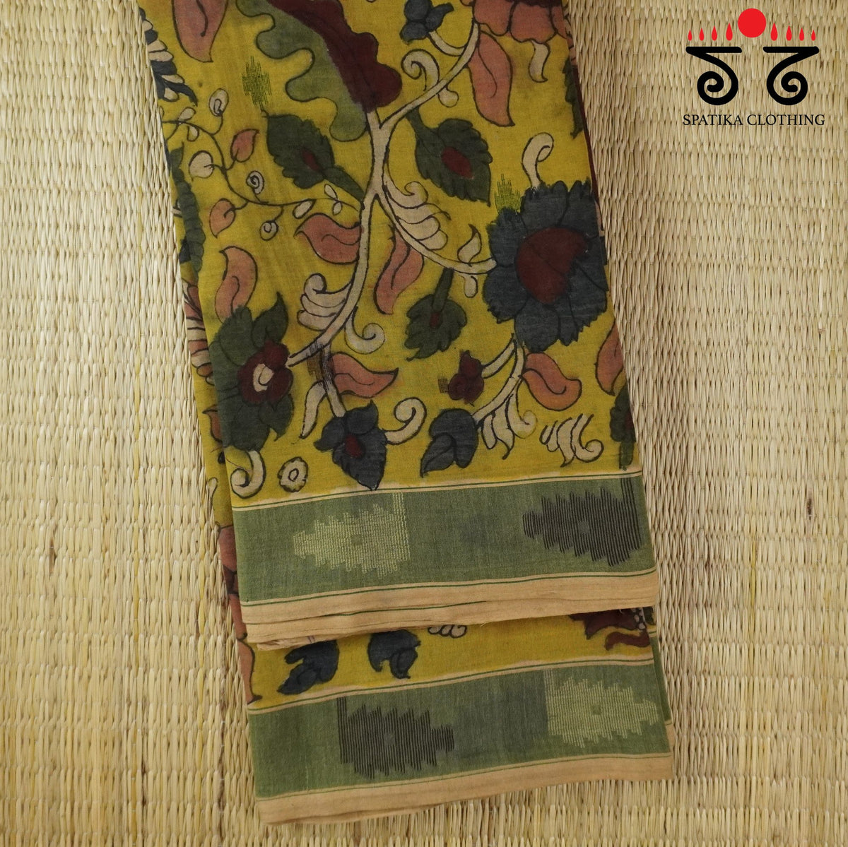 Pen Kalamkari Bengal Cotton Saree