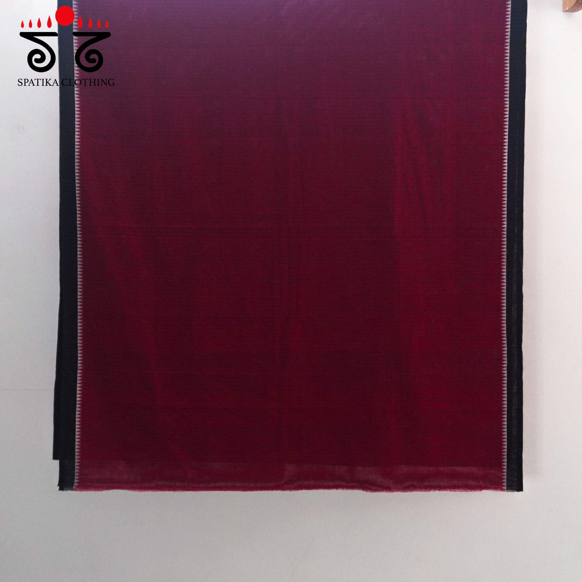 Red Begampur Handwoven Cotton Saree New!