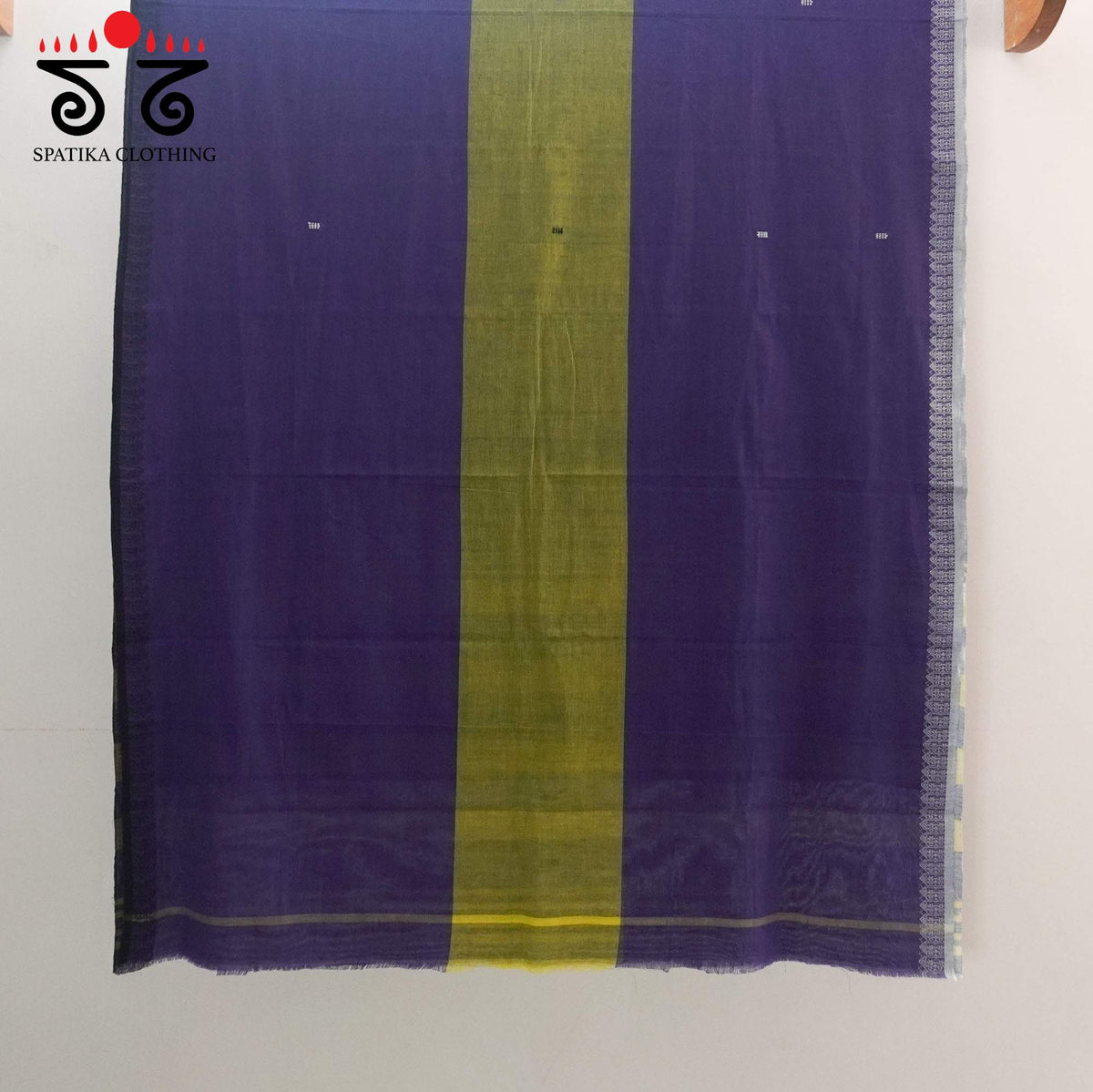 Blue Begampur Handwoven Cotton Saree New!