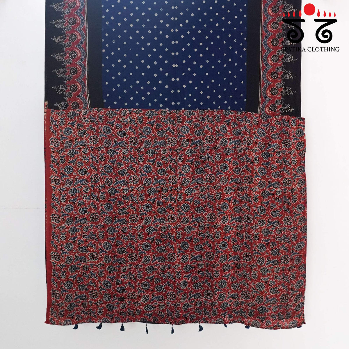 Ajrak - Bandhani Modal Saree