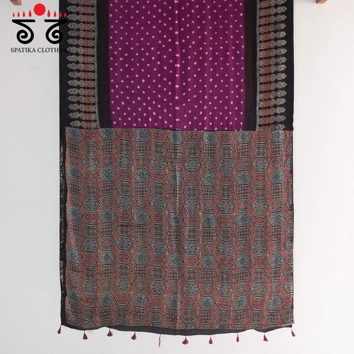 Ajrak - Bandhani Modal Saree