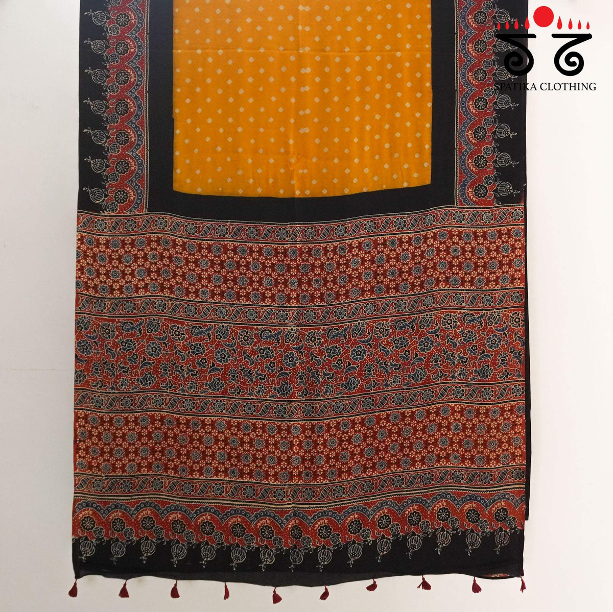 Ajrak - Bandhani Modal Saree