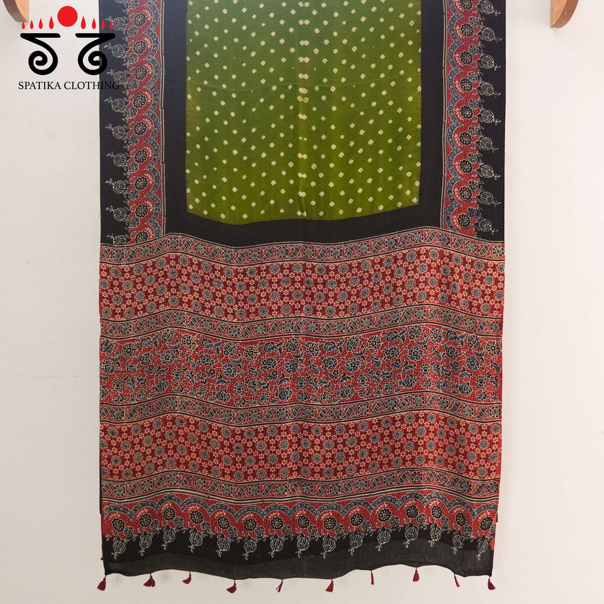 Ajrak - Bandhani Modal Saree